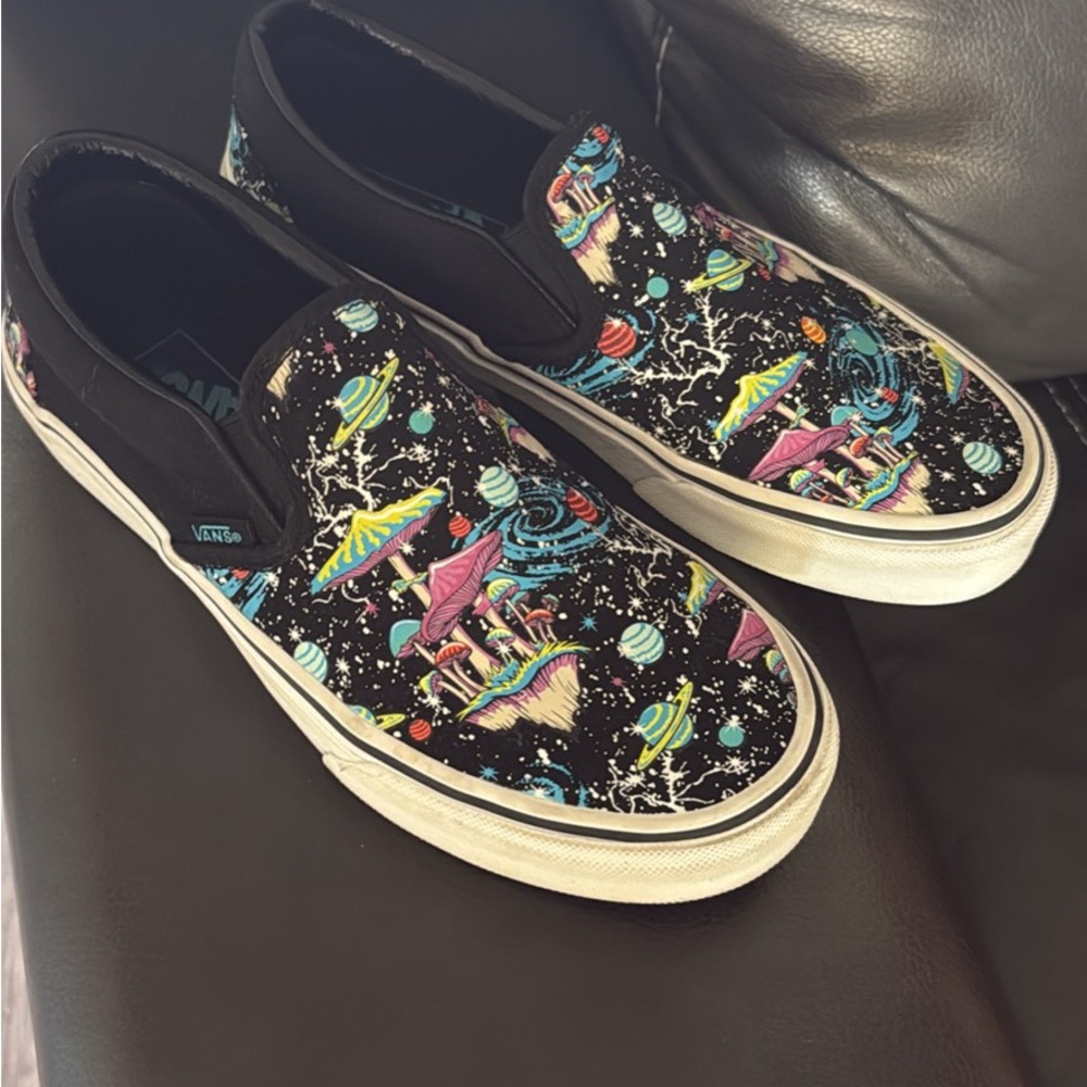 Vans Black Slip-On with Cosmic Print